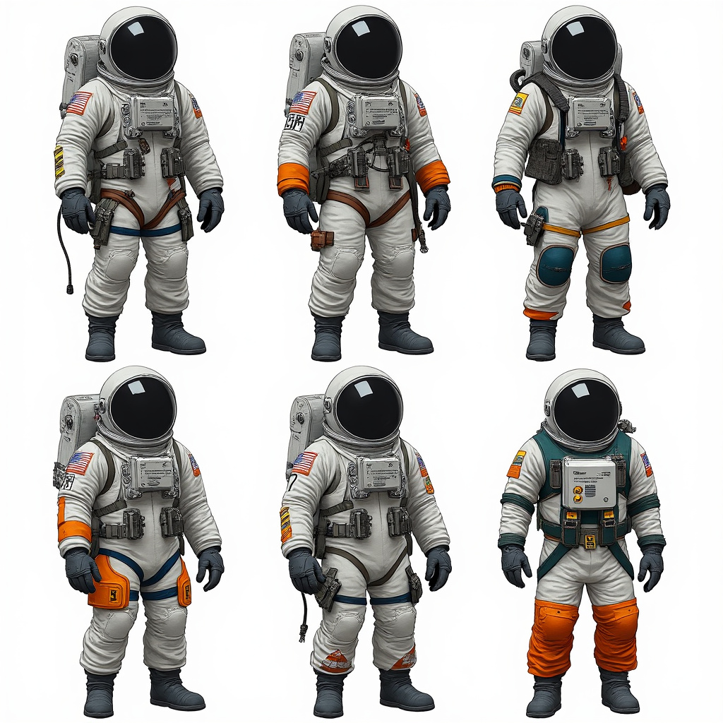 Astronaut character concept art