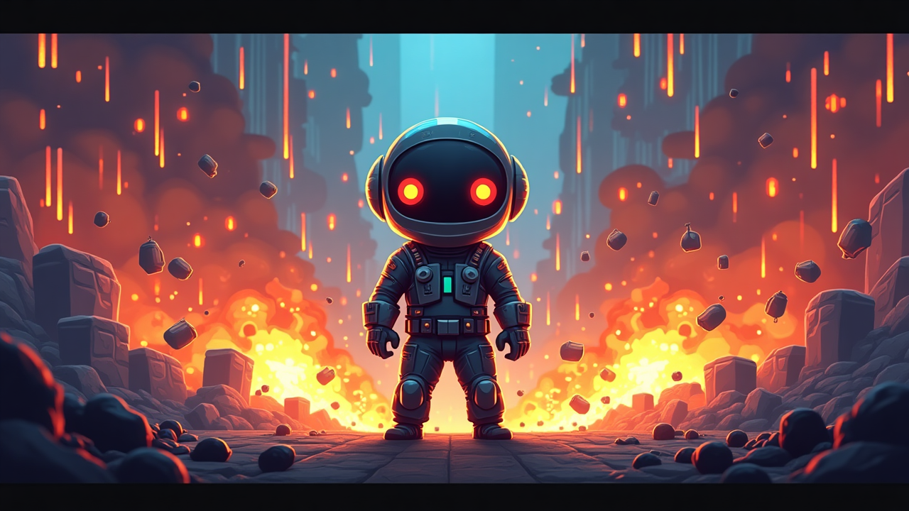 Multiple astronauts in a multiplayer arena battle